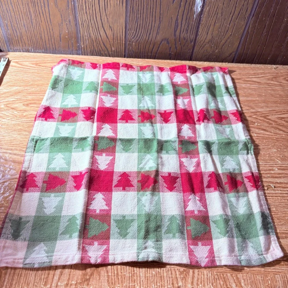 Cotton Park Cottage Cloth Napkins Christmas Tree Lot Of 8